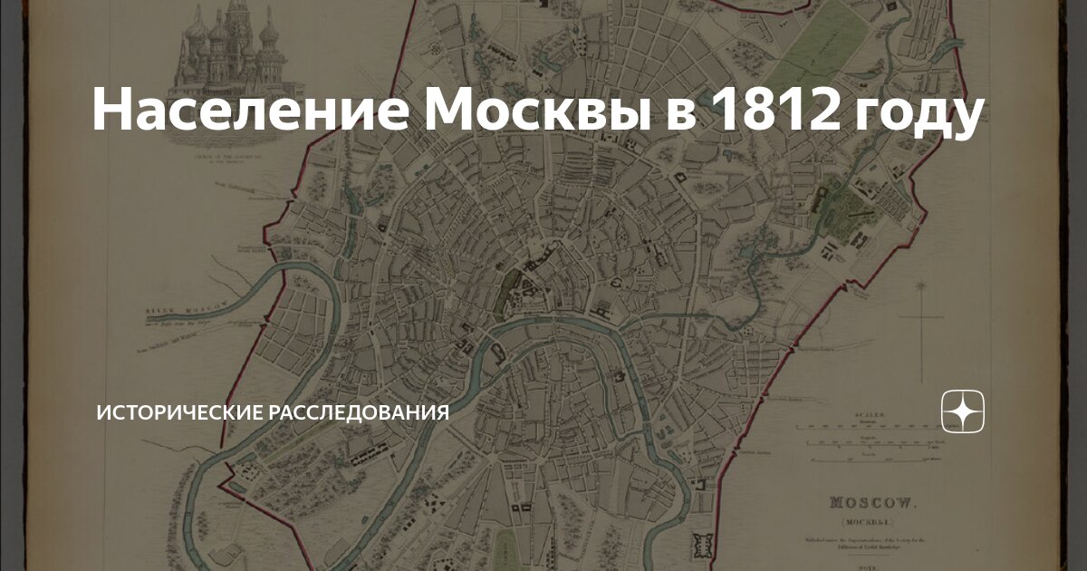 Карта москвы 1812