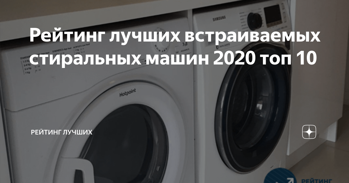 Рейтинг стиральных машин 2020