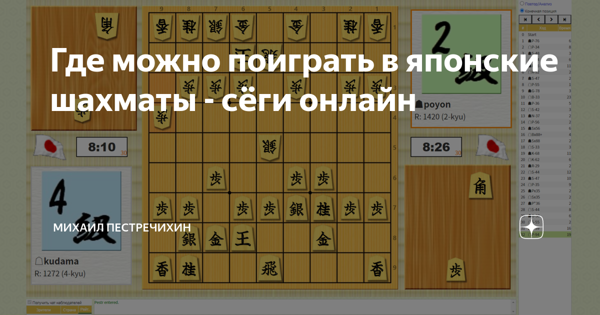 Где можно поиграть в японские шахматы - сёги онлайн | Михаил ...