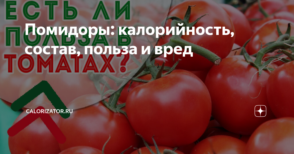 Помидор - калорийность, пищевая ценность ⋙ steklorez69.ru