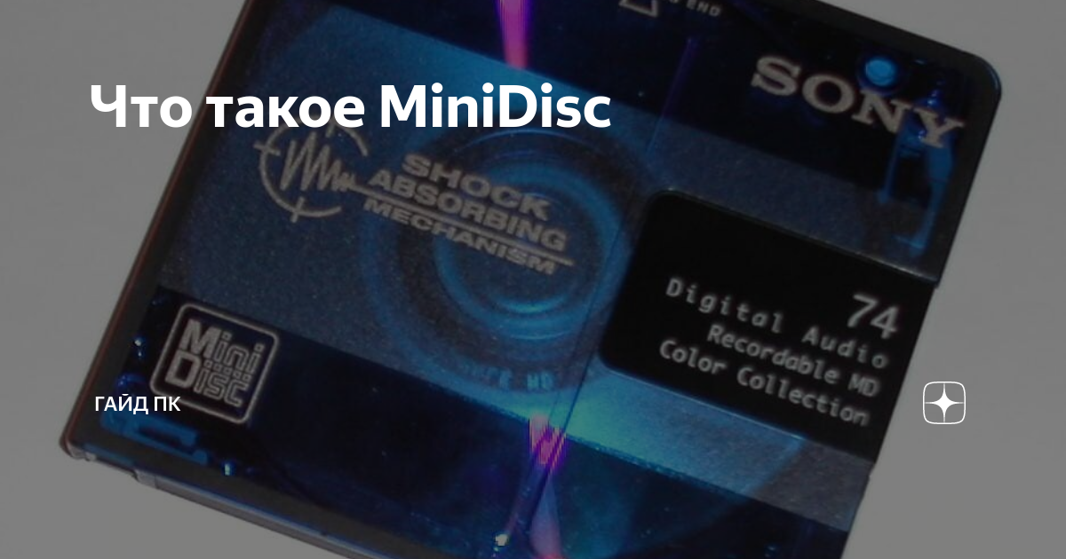 Что такое MiniDisc | ГАЙД ПК | Дзен
