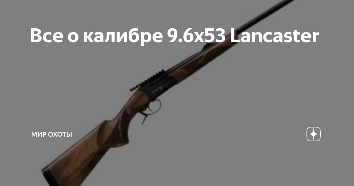 Все о калибре 9.6х53 Lancaster | Mиp oxoты | Дзен