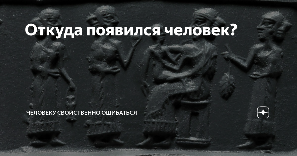 откуда появился человек для детей