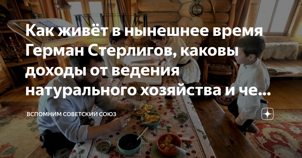 Как живёт в нынешнее время Герман Стерлигов, каковы доходы от ведения ...