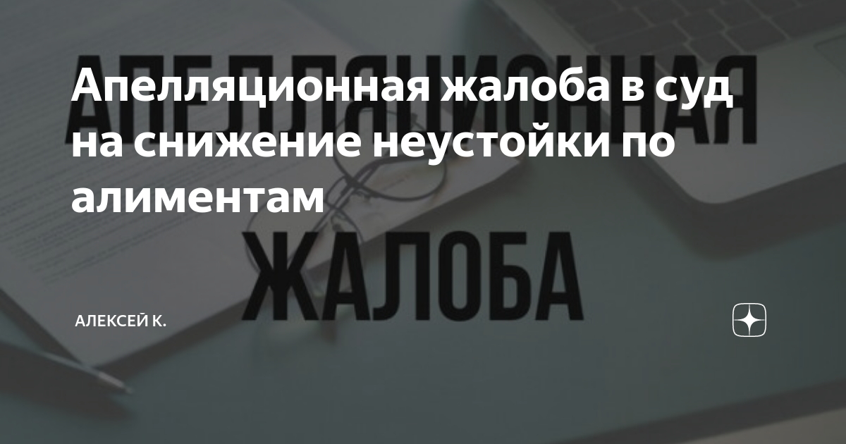 Апелляционная жалоба в суд на снижение неустойки по алиментам | Алексей ...