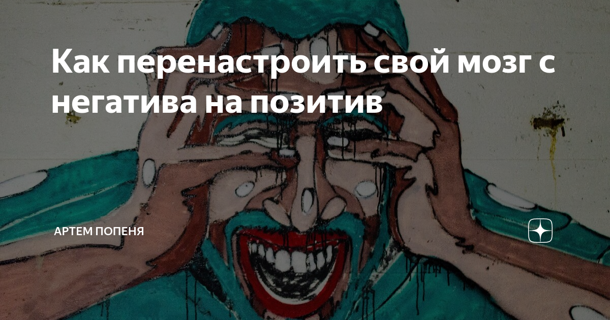 Как перенастроить свой мозг с негатива на позитив | Артем Попеня | Дзен