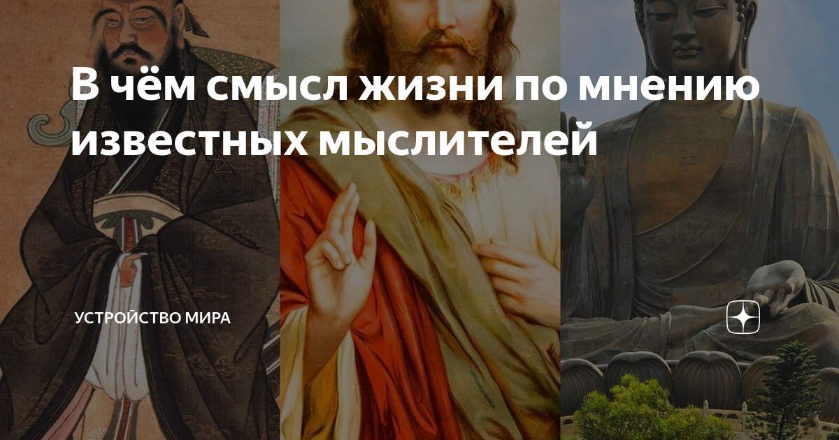 В чём смысл жизни по мнению известных мыслителей | Устройство мира | Дзен