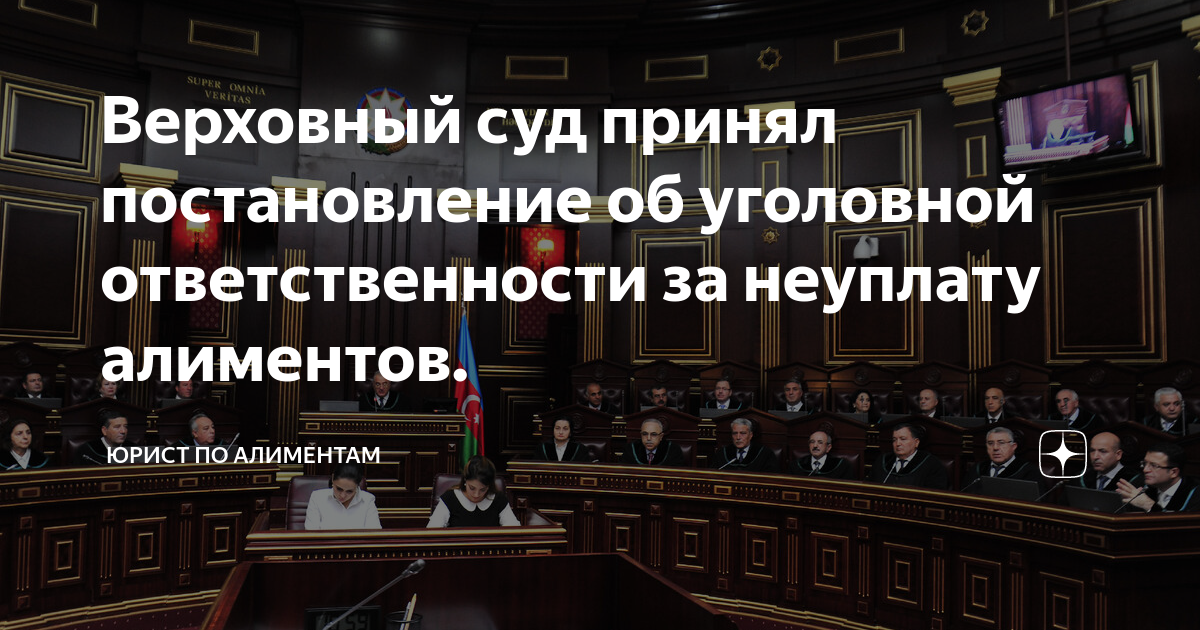 Верховный суд принял постановление об уголовной ответственности за ...