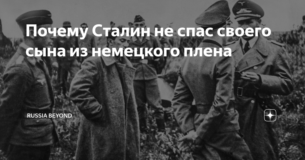 Дед был в плену как узнать. Почему Сталин не спас своего сына из немецкого плена.