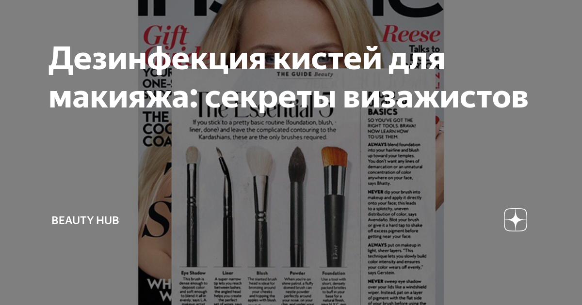 Дезинфекция кистей для макияжа: секреты визажистов | Beauty HUB | Дзен