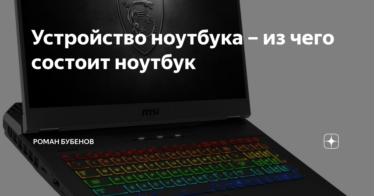 Устройство ноутбука – из чего состоит ноутбук | Роман Бубенов | Дзен