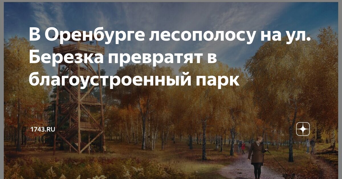 Парк березка оренбург проект