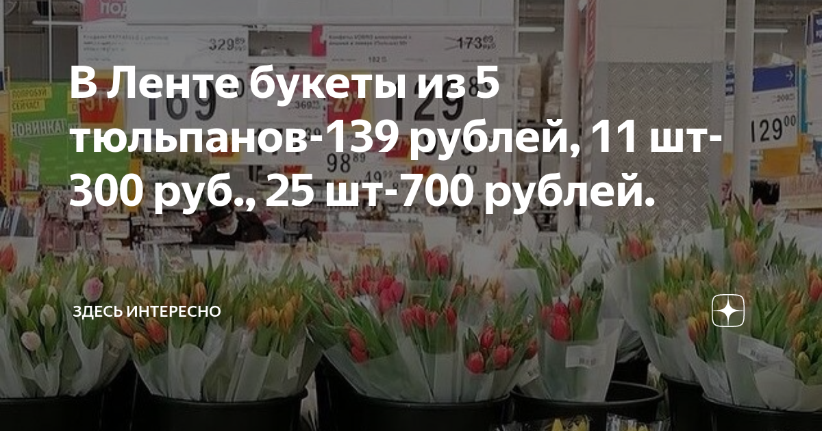 Тюльпаны в ленте 2024 цена