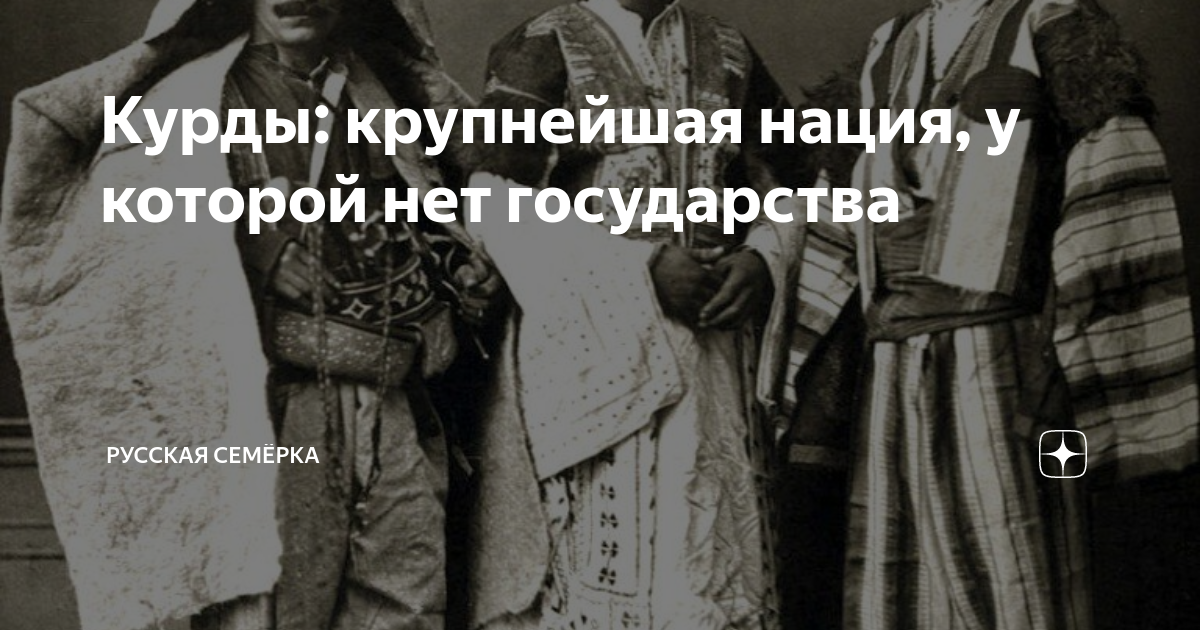 Курды: крупнейшая нация, у которой нет государства | Русская Семёрка | Дзен