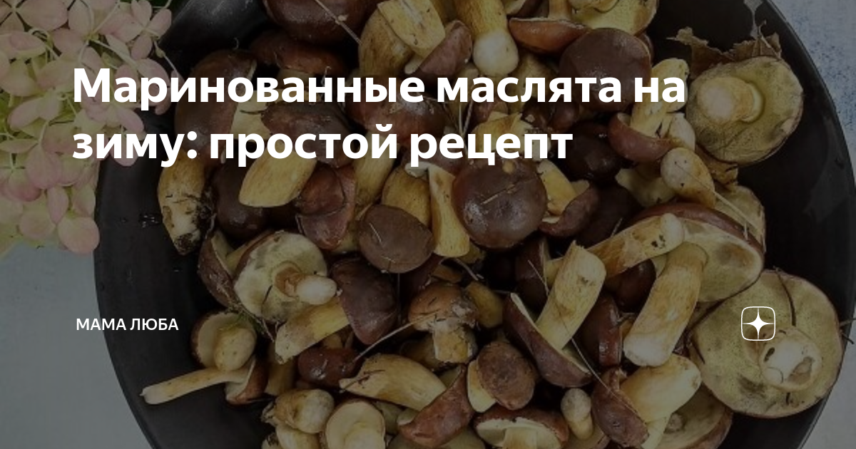 Рецепт маринада маслят на зиму в банках