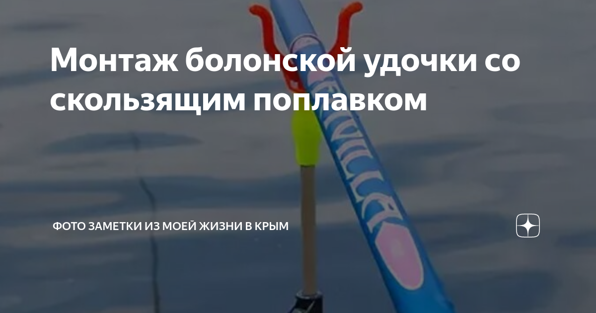 Монтаж болонской удочки со скользящим поплавком | Фото заметки из моей ...