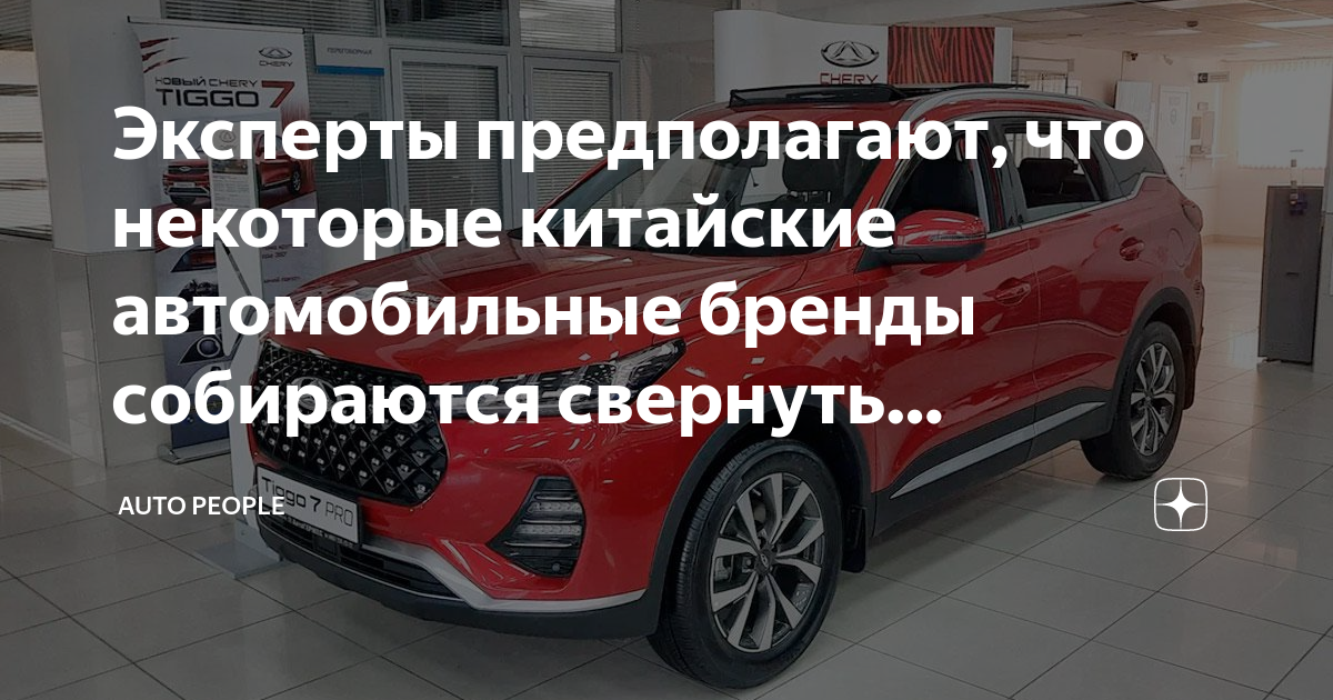 Эксперты предполагают, что некоторые китайские автомобильные бренды ...