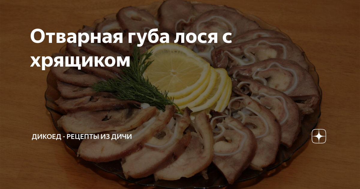 Как правильно и вкусно приготовить лосиную губу?