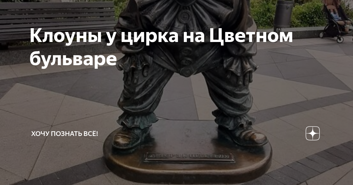 Клоуны у цирка на Цветном бульваре | Хочу познать всё! | Дзен