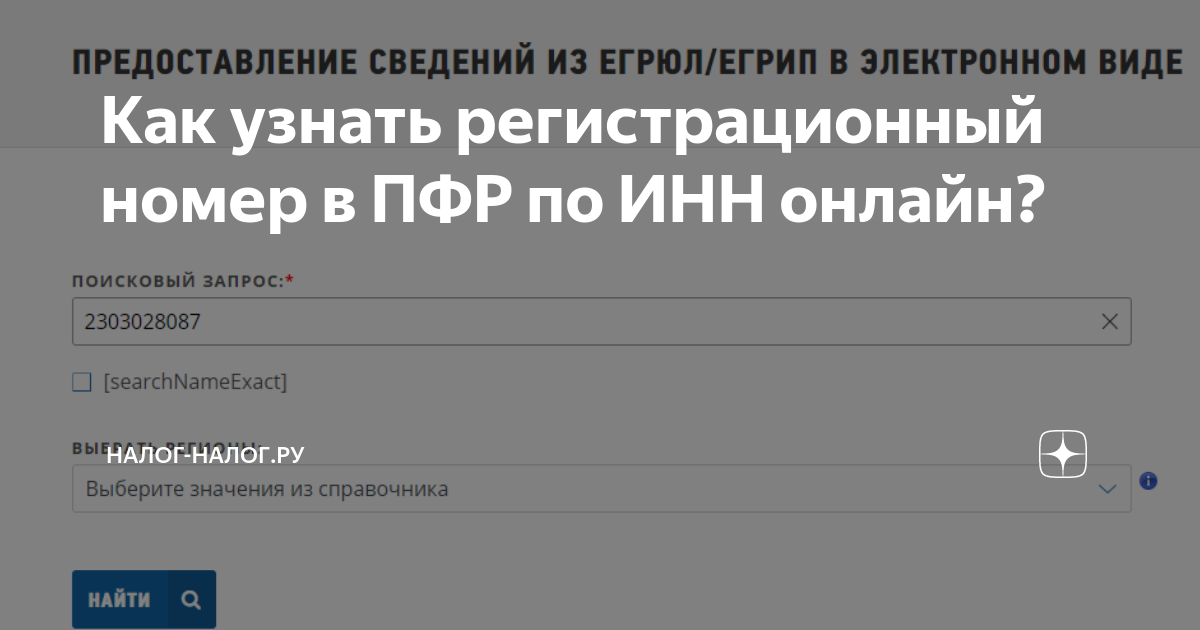 как узнать свой регистрационный номер ип