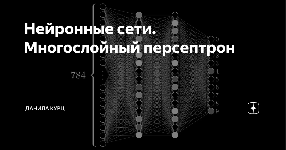 Нейронные сети. Многослойный персептрон | Данила Курц | Дзен