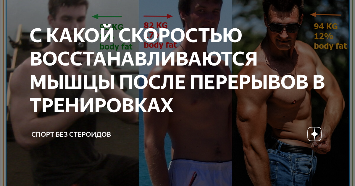 Таблица времени восстановления мышц С КАКОЙ СКОРОСТЬЮ ВОССТАНАВЛИВАЮТСЯ МЫШЦЫ ПОСЛЕ ПЕРЕРЫВОВ В ТРЕНИРОВКАХ BOFICH Д