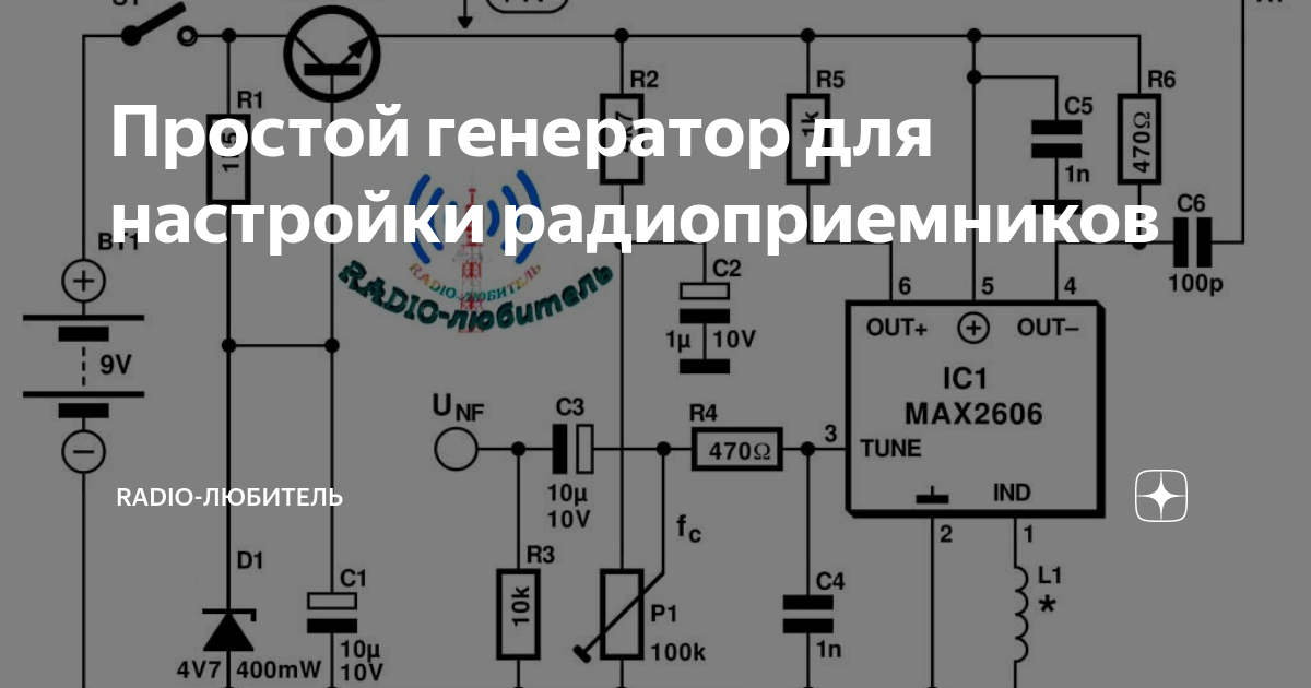 Простой генератор для настройки радиоприемников | Radio-любитель | Дзен