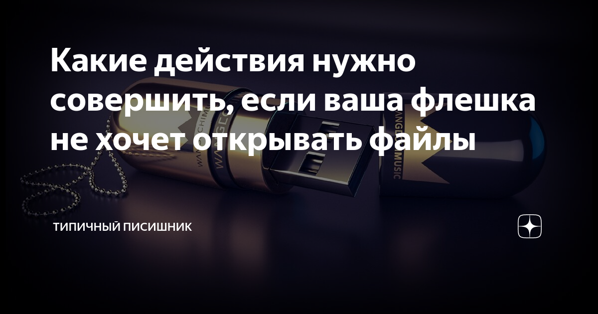 Какие действия нужно совершить, если ваша флешка не хочет открывать ...
