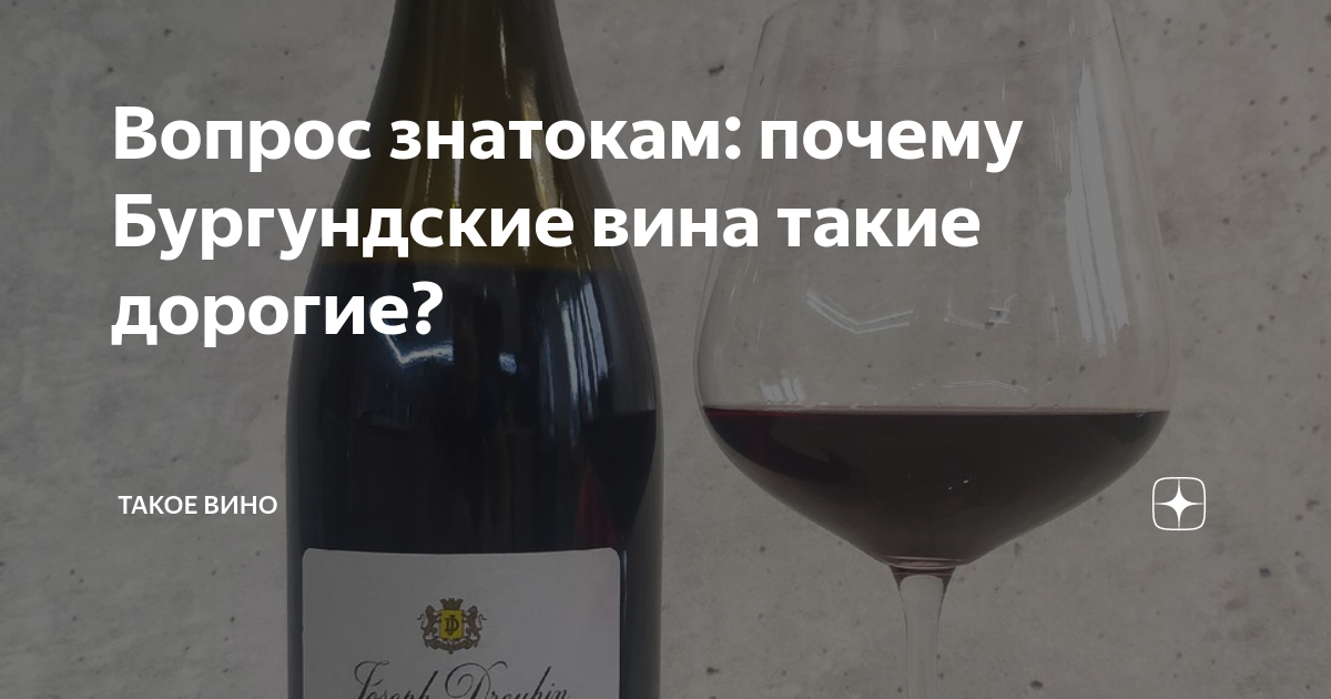 Вопрос знатокам: почему Бургундские вина такие дорогие? | Такое Вино | Дзен