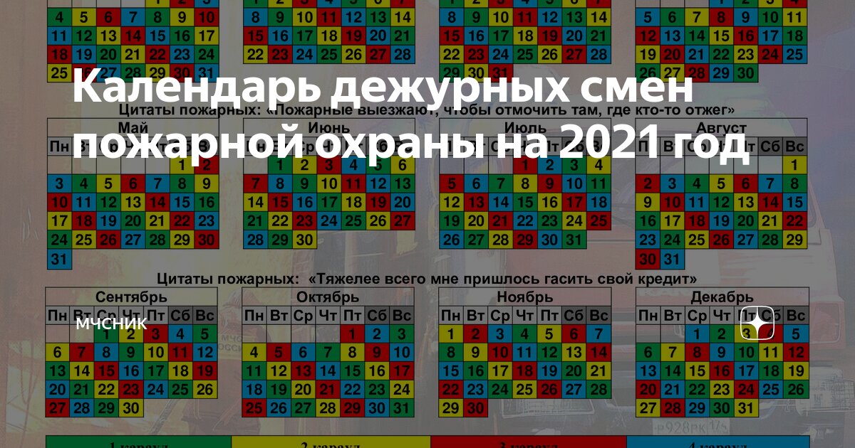 Графики работы дежурных караулов на 2023 год 