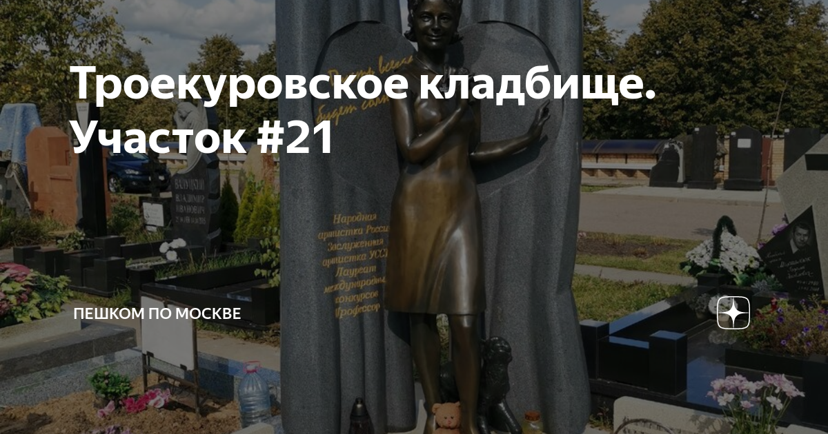 Карта троекуровского кладбища по участкам