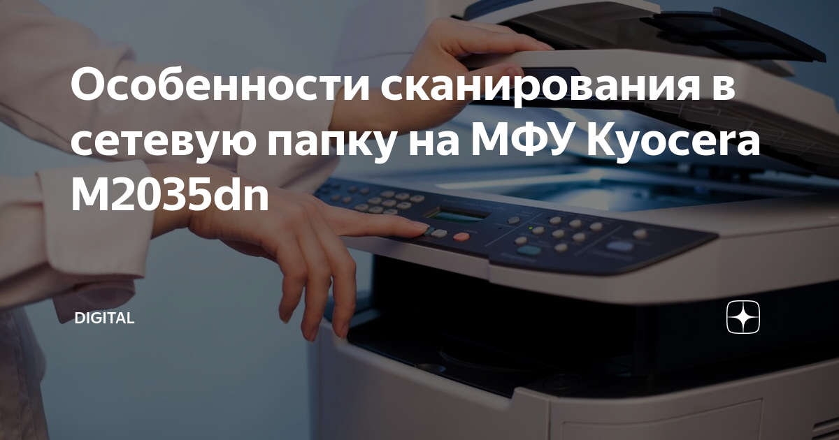 Настройка сканирования в сетевую папку hp 426