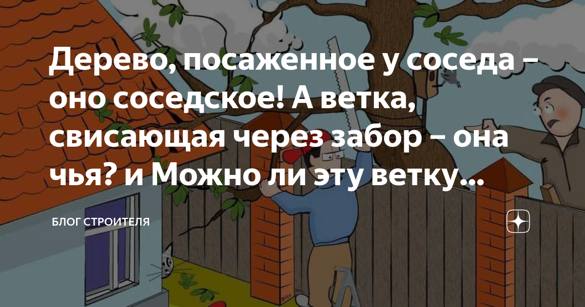 Постройки соседа убрать. Что делать если деревья с соседнего участка свисают.