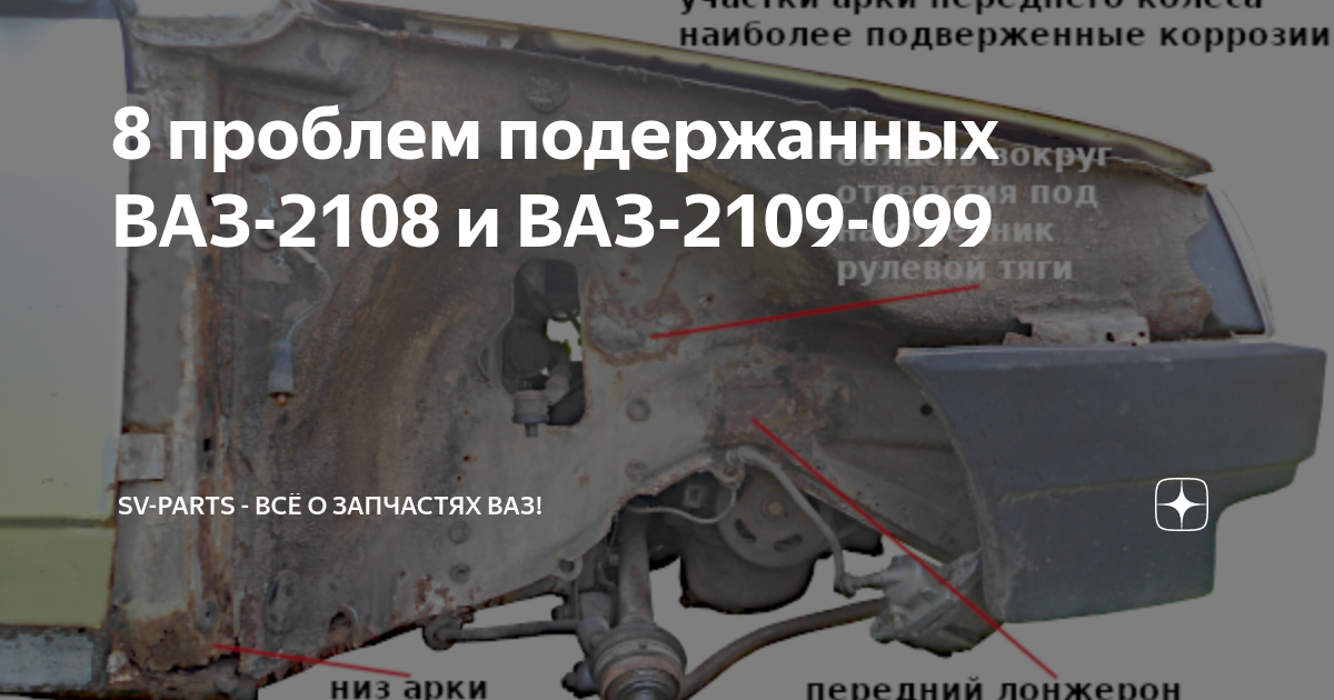 8 проблем подержанных ВАЗ-2108 и ВАЗ-2109-099 | Sv-Parts - Всё о ...