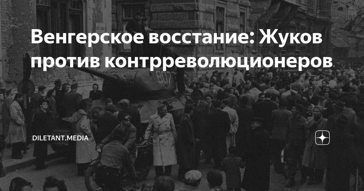 Венгерское восстание: Жуков против контрреволюционеров | diletant.media ...