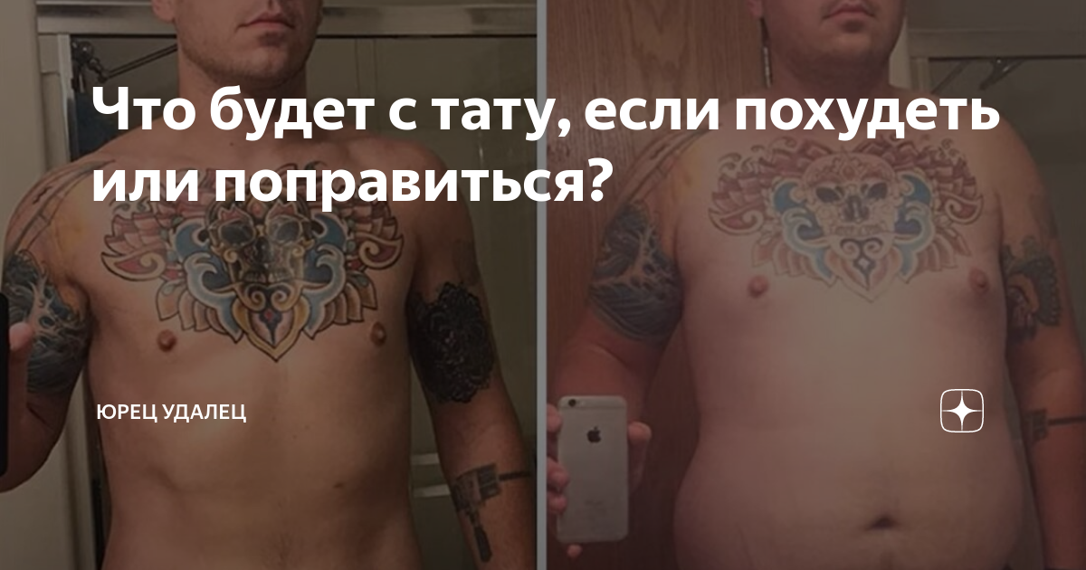 Что будет с тату если похудеть или поправиться???