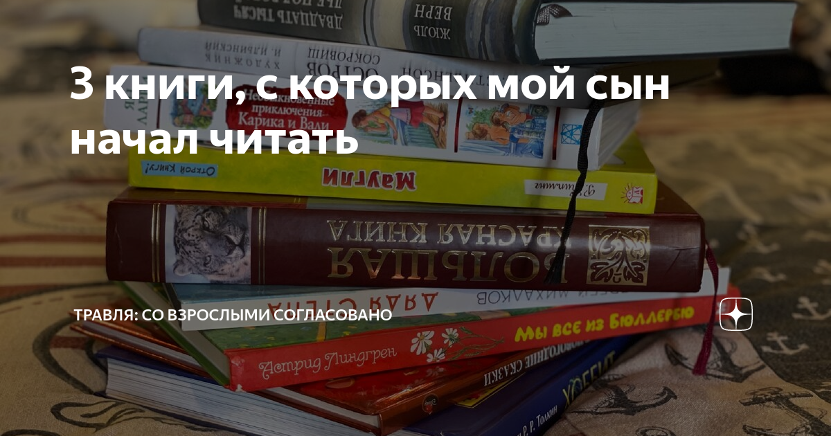 3 книги, с которых мой сын начал читать | Травля: со взрослыми ...