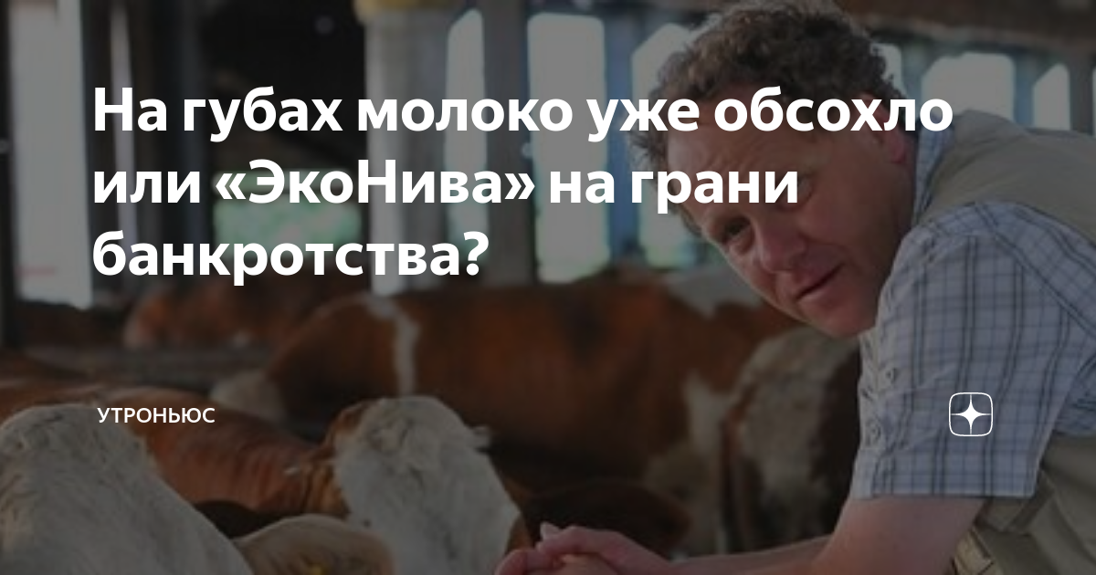 На губах молоко уже обсохло или «ЭкоНива» на грани банкротства ...