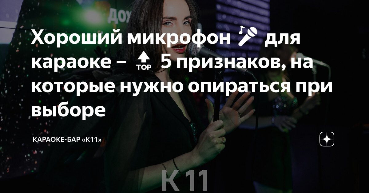 Хороший микрофон 🎤 для караоке – 🔝 5 признаков, на которые нужно ...