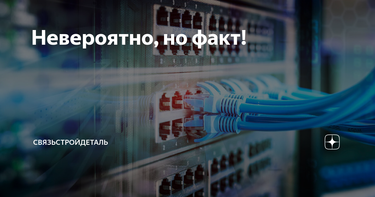 Невероятно, но факт! | СВЯЗЬСТРОЙДЕТАЛЬ | Дзен