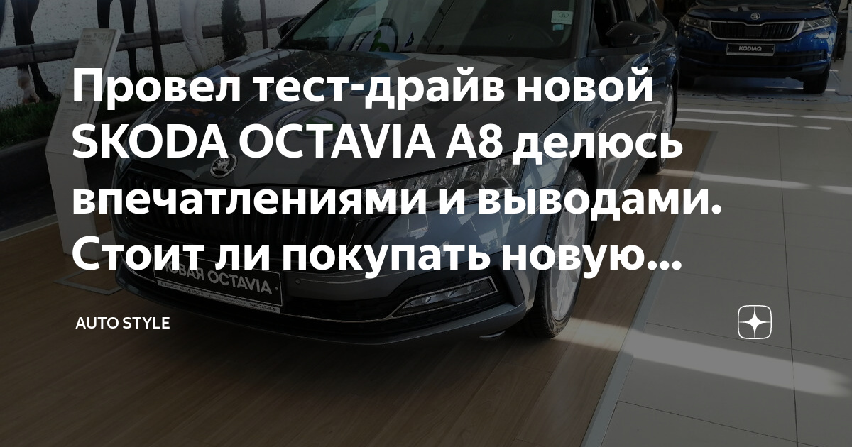 Тест драйв новой Skoda Octavia от Виталия Трейдена