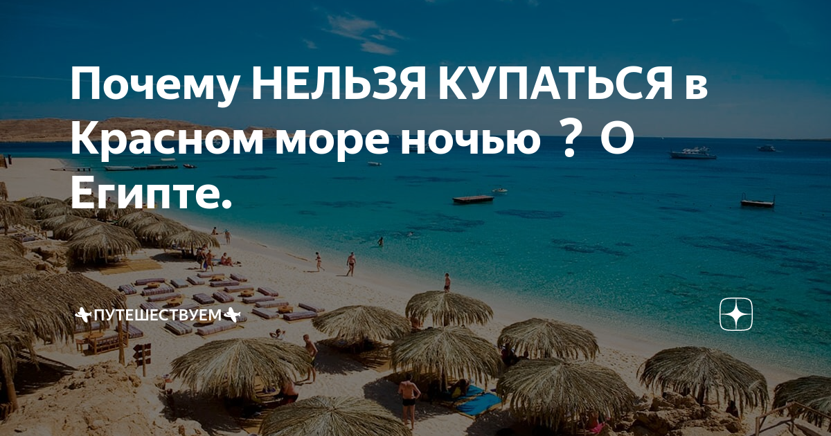 Почему нельзя купаться ночью в Красном море?