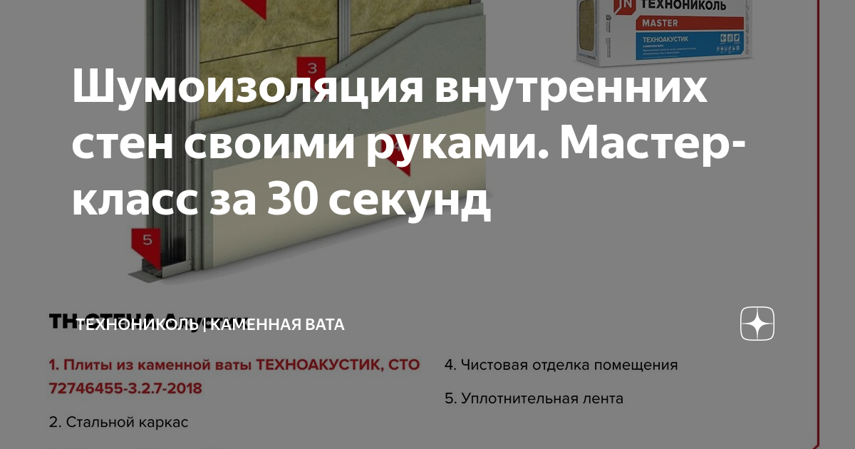 Шумоизоляция внутренних стен своими руками. Мастер-класс за 30 секунд ...