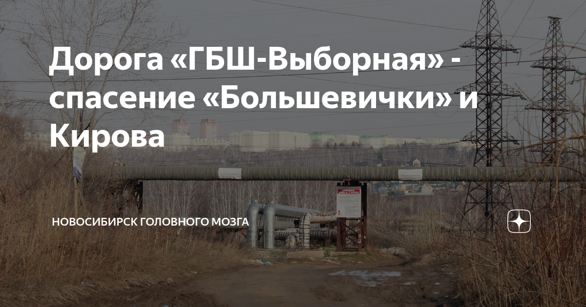 Дорога «ГБШ-Выборная» - спасение «Большевички» и Кирова | Новосибирск ...