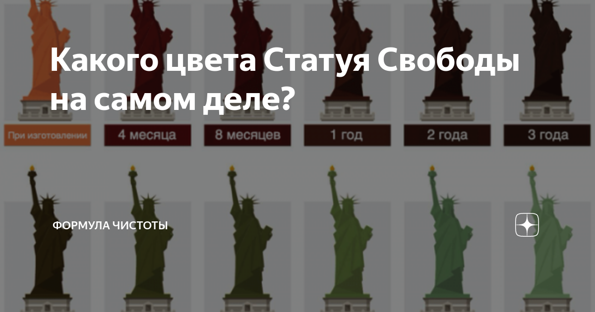 Какого цвета статуя