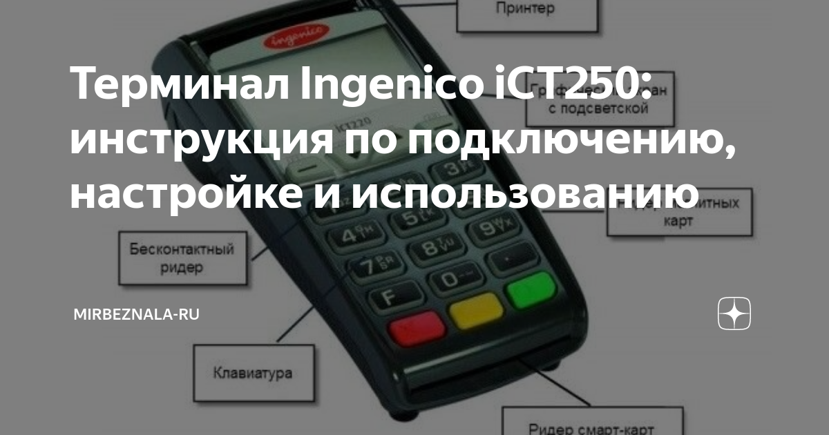 Возврат на терминале ingenico