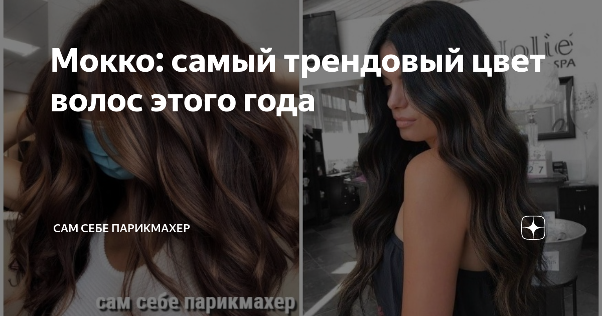 Мокко: самый трендовый цвет волос этого года | Сам Себе Парикмахер | Дзен