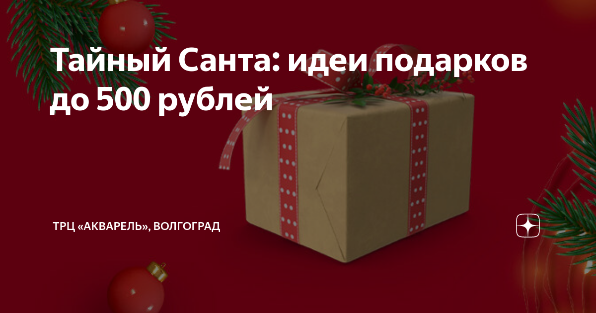 Подарок тайный санта до 500