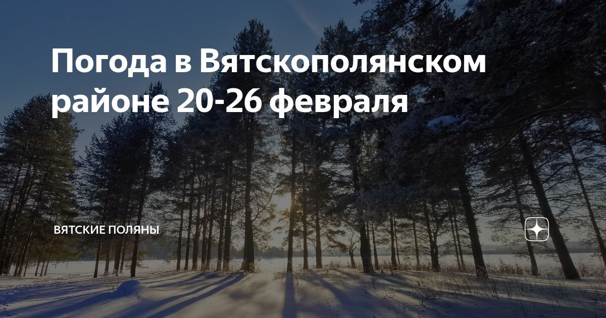 Погода вятские поляны на 10 дней