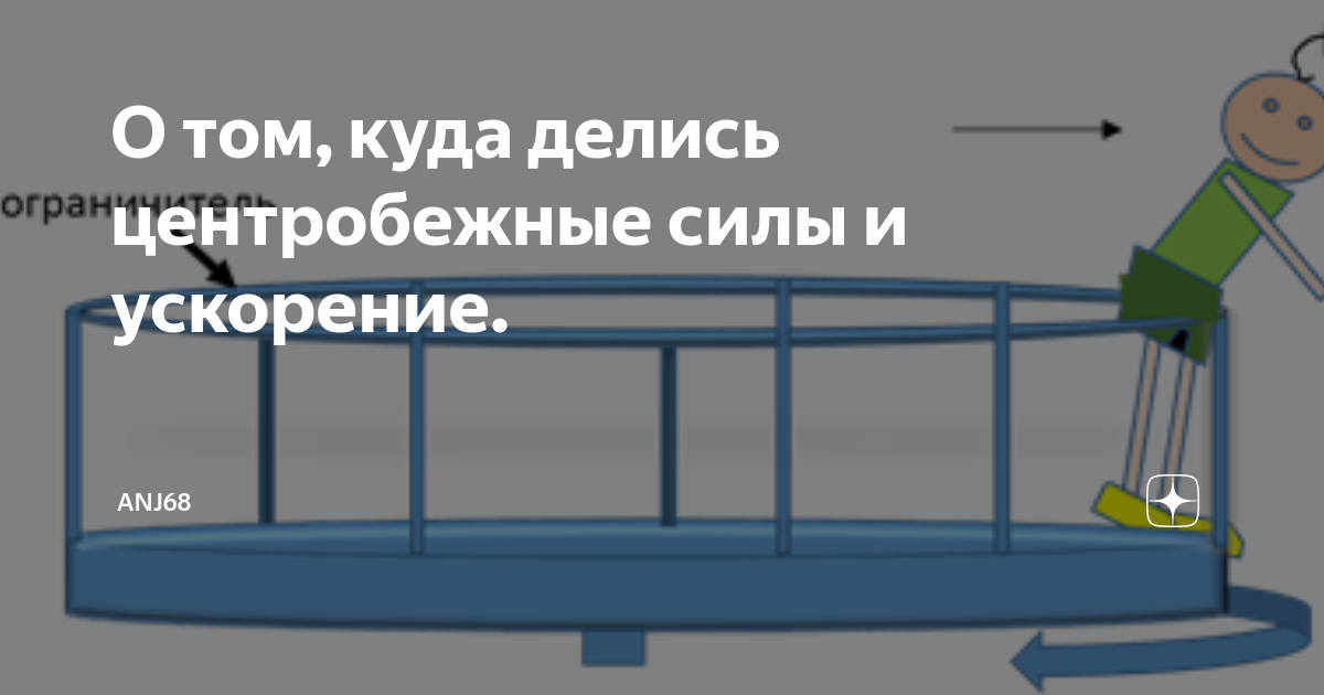 О том, куда делись центробежные силы и ускорение. | anj68 | Дзен